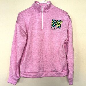 MTV Music Television pink Sweatshirt M